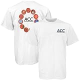 ACC White Basketball Circle T-shirt