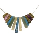 Amethyst Necklace 13 Beaded Aventurine Turquoise Chalcedony Unakite 17