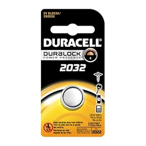 Duracell DL2032 Lithium Coin Battery, 2032 Size, 3V, 230 mAh Capacity (Case of 6)