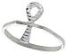 Sterling Silver Diamond Cut Ankh Cross Ring