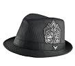 Fender First Class Fedora Hat Fleur De Lis Black Fedora Hat