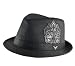 Fender First Class Fedora Hat Fleur De Lis Black Fedora Hat
