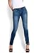 Mango Women's Distressed Denim Fabric Jeggin