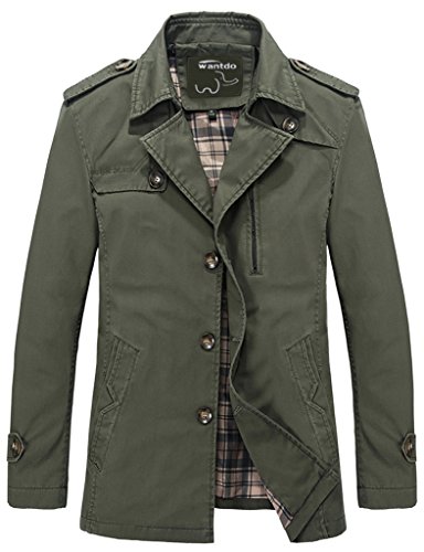 Wantdo Men's Turn Down Cotton Jacket