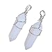 Top Plaza 3pcs Reiki Chakra Healing Energy Synthetic Crystal Pendants Set -Lapis lazuli,Opalite,Black Crystal