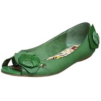 BC Footwear Women's Pageboy Flat,Green,8 M US