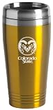 Colorado State University - 16-ounce Travel Mug Tumbler - Gold
