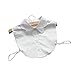 Joyci Woman Half Shirt Collar Pure White Decorate Wave Shape Lapel False Collar Detachable Fake Collar