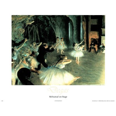 Rehearsal on Stage Edgar Degas Art Print Poster - 13x19