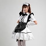 TOMSUIT Lovely Lolita Palace maid Adult Halloween Costumes, L