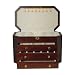 Jewelry : Fine Hardwood with Matte Mahogany Finish Jewelry Chest