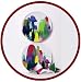 2 piece designer plate set:  PYR�N�ES