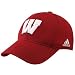 adidas Wisconsin Badgers Cardinal Tactel Flex Fit Hat