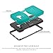 Alcatel OneTouch Fierce XL Case, INNOVAA Turbulent Armor Case (Not Compatible with Alcatel Fierce) W/ Free Screen Protector & Touch Screen Stylus Pen - Teal/Black
