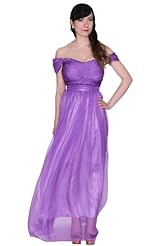 Sexy Chiffon/Satin/Knit Sheer  Off the Shoulder Evening Dress/Prom Dress  With Ruffles