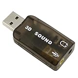 External 5.1 USB 3D Audio Sound Card Adapter for PC Desktop Notebook Laptop