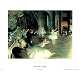 Rehearsal on Stage Edgar Degas Art Print Poster