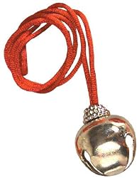 New Red Gold Santa Claus Costume Jingle Bell Necklace