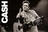 (24x36) Johnny Cash (Middle Finger 2) Music Poster Print