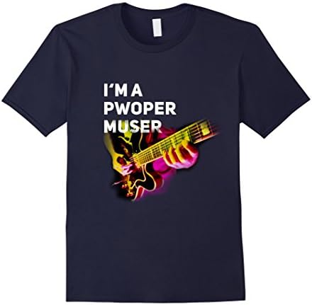Men's I'm a Pwoper Muser Tshirt for woman Large Navy