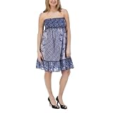 Juniors' Plus-Size Pure Energy Blue Smocked Tube Dress