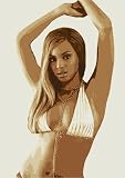 Beyonce Knowles A2 Canvas Print (16½ x 23½)