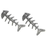 Stud Earrings Sterling Silver - Fish Bone