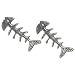Stud Earrings Sterling Silver - Fish Bone