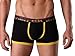 99extra Underwear,4 Color Men's Bamboo Fiber Low Rise Skinny Boxer Briefs