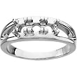 14K White Gold Mother's Ring - 3 Gemstone -- YOU CHOOSE THE COLORS!