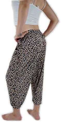 Fancy Fan Extra Smal Leopard Pattern Leggings Brown