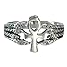 Silver Egyptian Ankh Serpent Ring for Men or Women sz 4-15