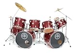 HB Drums Predator 12 Piece Double Bass Drum Set Wine Red