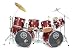 HB Drums Predator 12 Piece Double Bass Drum Set Wine Red