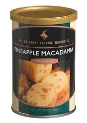 The Ya-Hoo! Baking Co. Macadamia Pineapple Tea Cake, 7.5-Ounce Canisters (Pack of 6)