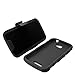 Alcatel POP ICON Case, Alcatel POP ICON Holster, High Impact Advanced Double Layered Hard Cover with Built in Kickstand and Belt Clip for Alcatel One Touch Fierce 2 7040T, Alcatel POP ICON A564C (T Mobile, Metro PCS, Straight Talk) from MINITURTLE | Includes Screen Protector - Black