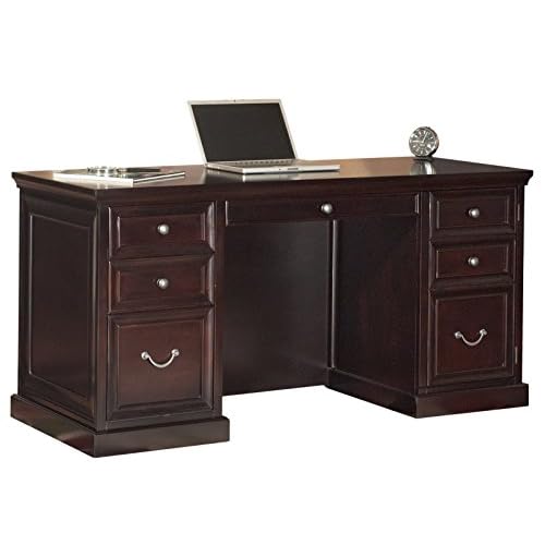 kathy ireland Home by Martin Fulton Space Saver Double Pedestal Desk