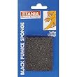 Titania Black Pumice Sponge (Pack of 3)