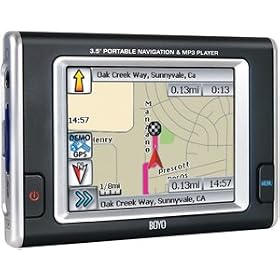 Boyo VTN3501 3.5-Inch GPS Navigation with MP3 Player