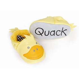 Mud Pie Baby EIEIO Duck Slippers