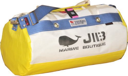 JIBダッフルバッグ　ボーダーS　イエロースモーキーブルー  DSB135