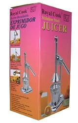 Royal Manual  Lever Press Citrus Juicer, Stainless Steel