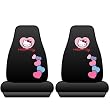 Set of 2 Licensed Universal-Fit Front Bucket Seat Cover - Hello Kitty
