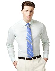 Savile Row Inspired Cotton Rich Shirt with Linen