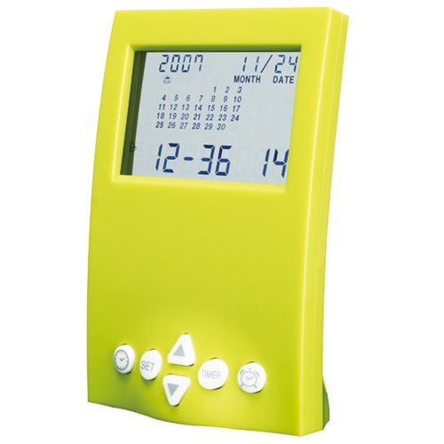 SMARTEK (スマーテック) 目覚し時計 カレンダーアラームクロック デジタル表示 ML-190-GR グリーン
