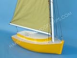 Fun Yacht Yellow Sailboat Model Nautical Furniture 20