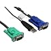 ATEN USB KVM Cable - SPHD15 to VGA & USB A 2L5202U, 6 Feet