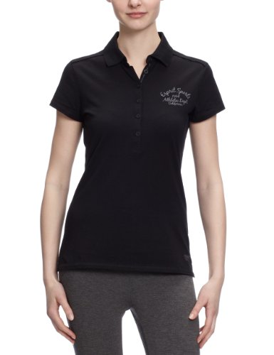 ESPRIT SPORTS Damen Poloshirt N66500, Gr. 44 (XXL), Schwarz (black 001) Preisvergleich