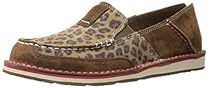 Ariat Women's Cruiser Slip On, Dark Earth/Cheetah, 7.5 B US
