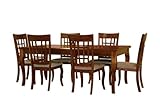 Baxton Sutdios Anna 7pcs Antique Dining Set